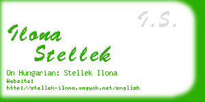 ilona stellek business card